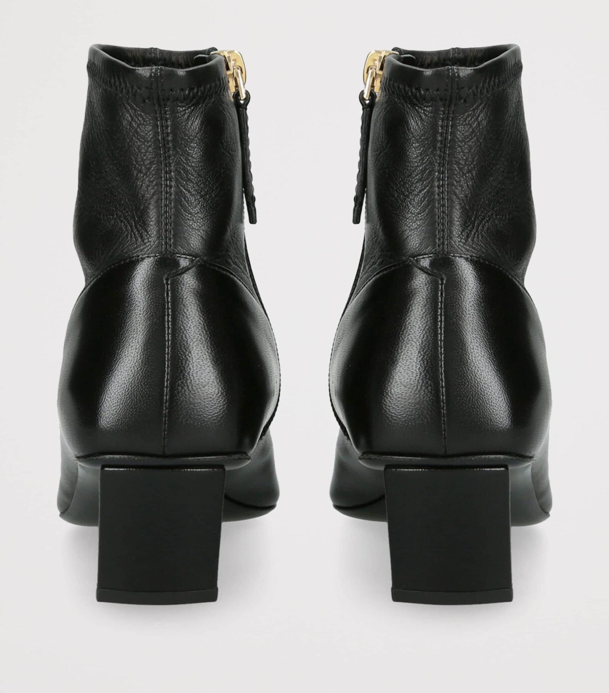 Roger Vivier Black Leather Stretch Belle Vivier Ankle Boots 45