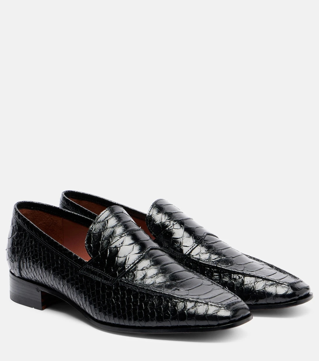 Paris Texas - Vincent croc-effect leather loafers
