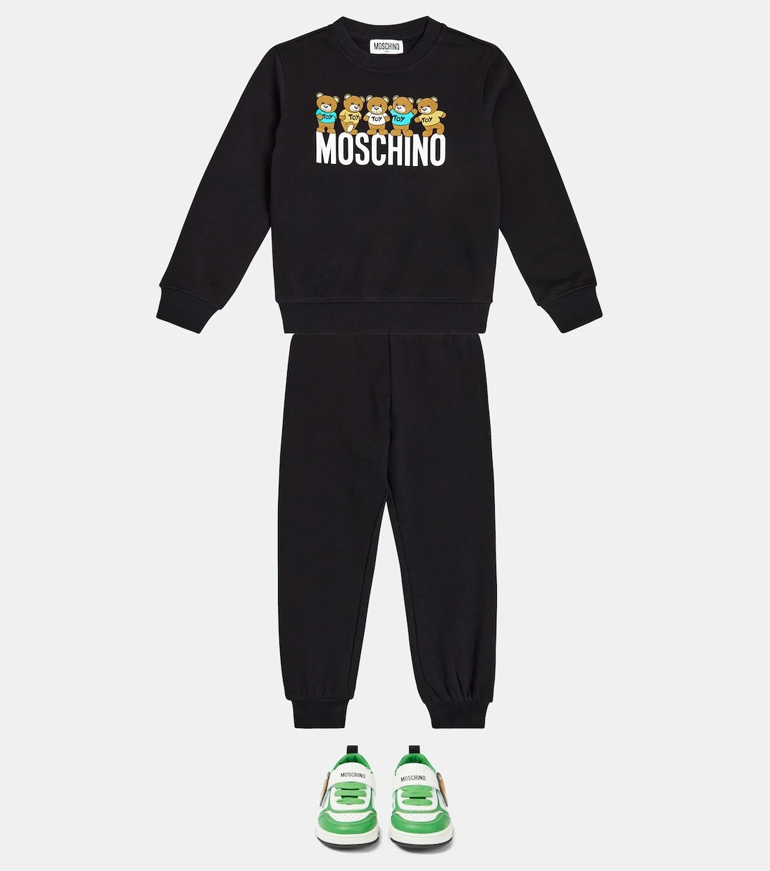 Moschino Kids - Teddy Bear leather sneakers