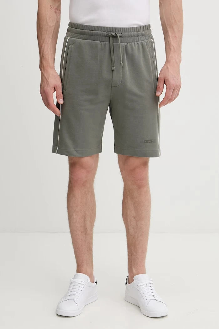 HUGO erkek pamuklu elastanlı kısa eşofman şortu PALO SHORTS