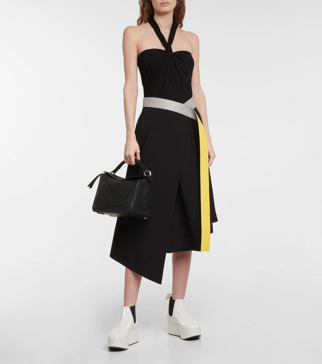 Loewe - Halterneck crêpe jersey top