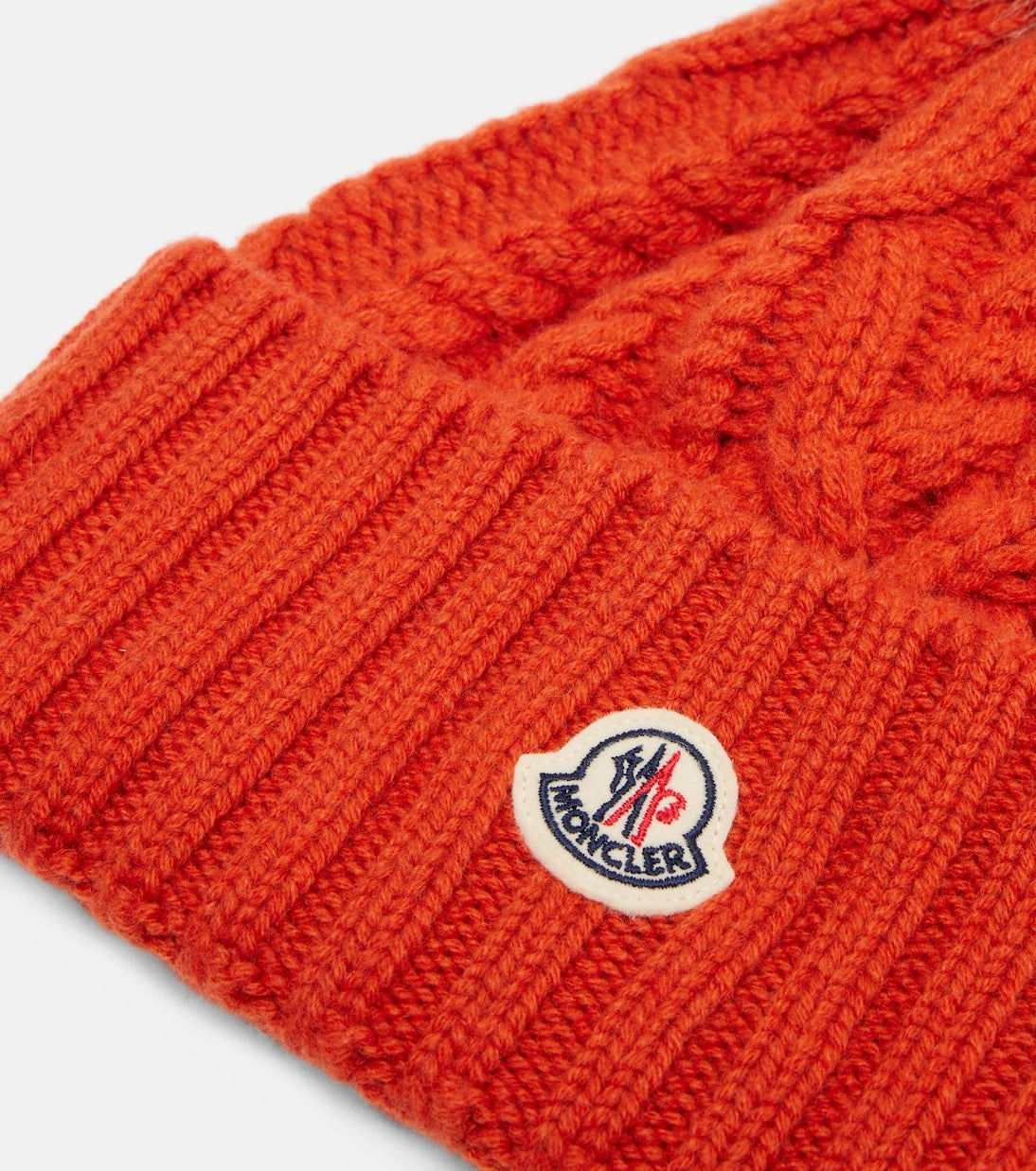 Moncler - Cable-knit cashmere and wool-blend beanie