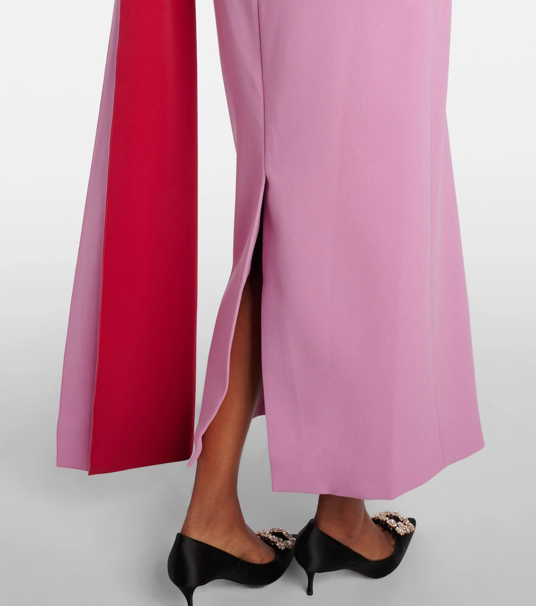 Roksanda - Maite caped draped midi dress