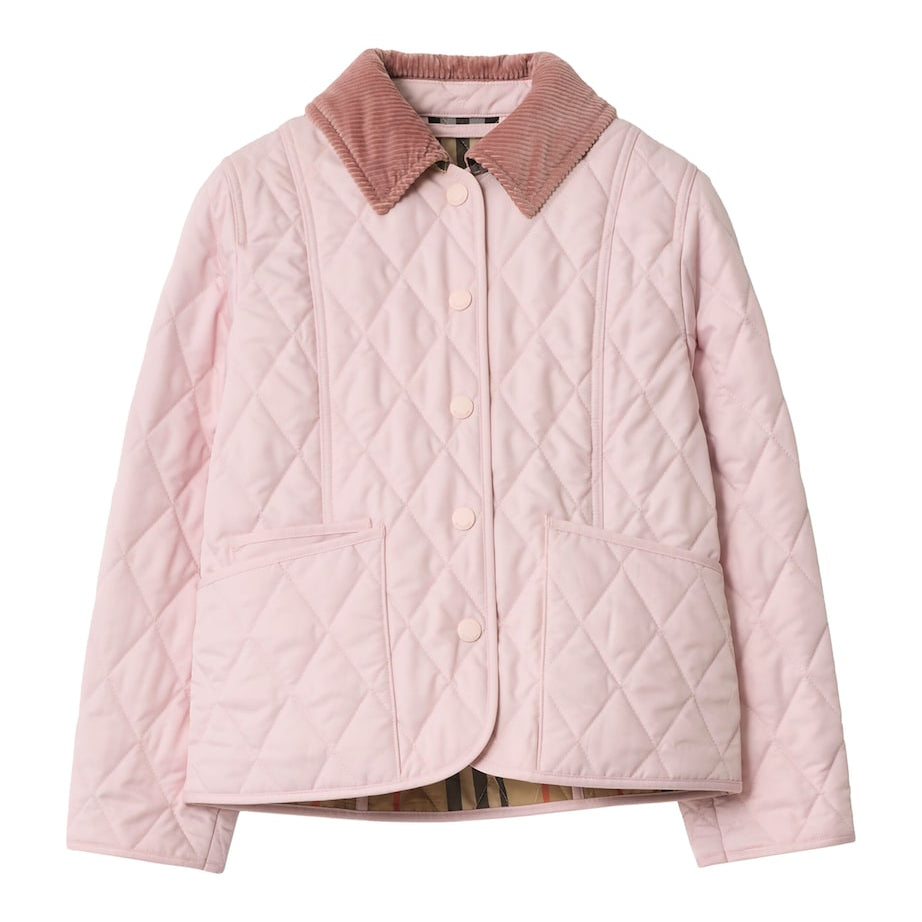 Burberry Kids Corduroy-Collar Quilted Jacket (2-12 Years)