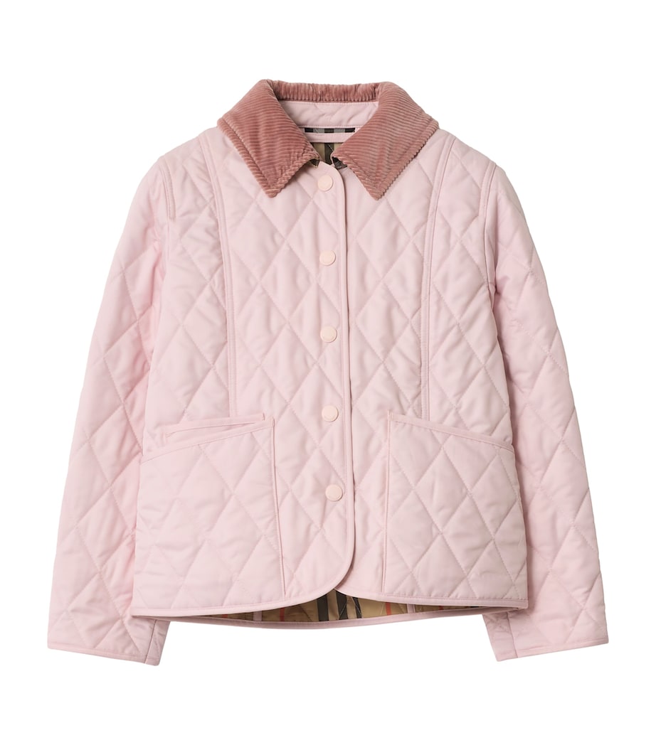 Burberry Kids Corduroy-Collar Quilted Jacket (2-12 Years)