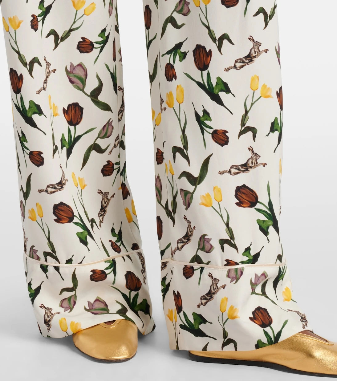 Marni - Printed silk palazzo pants