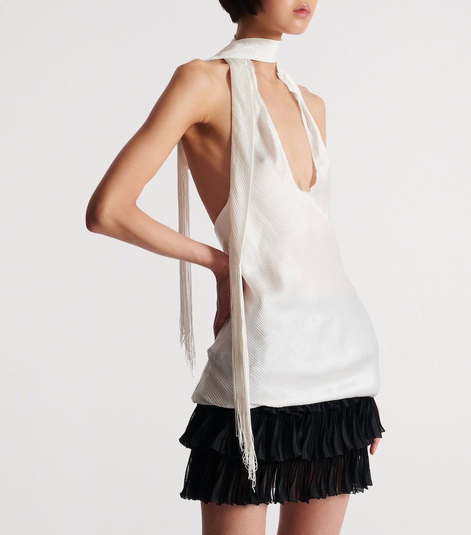 Silk Backless Top