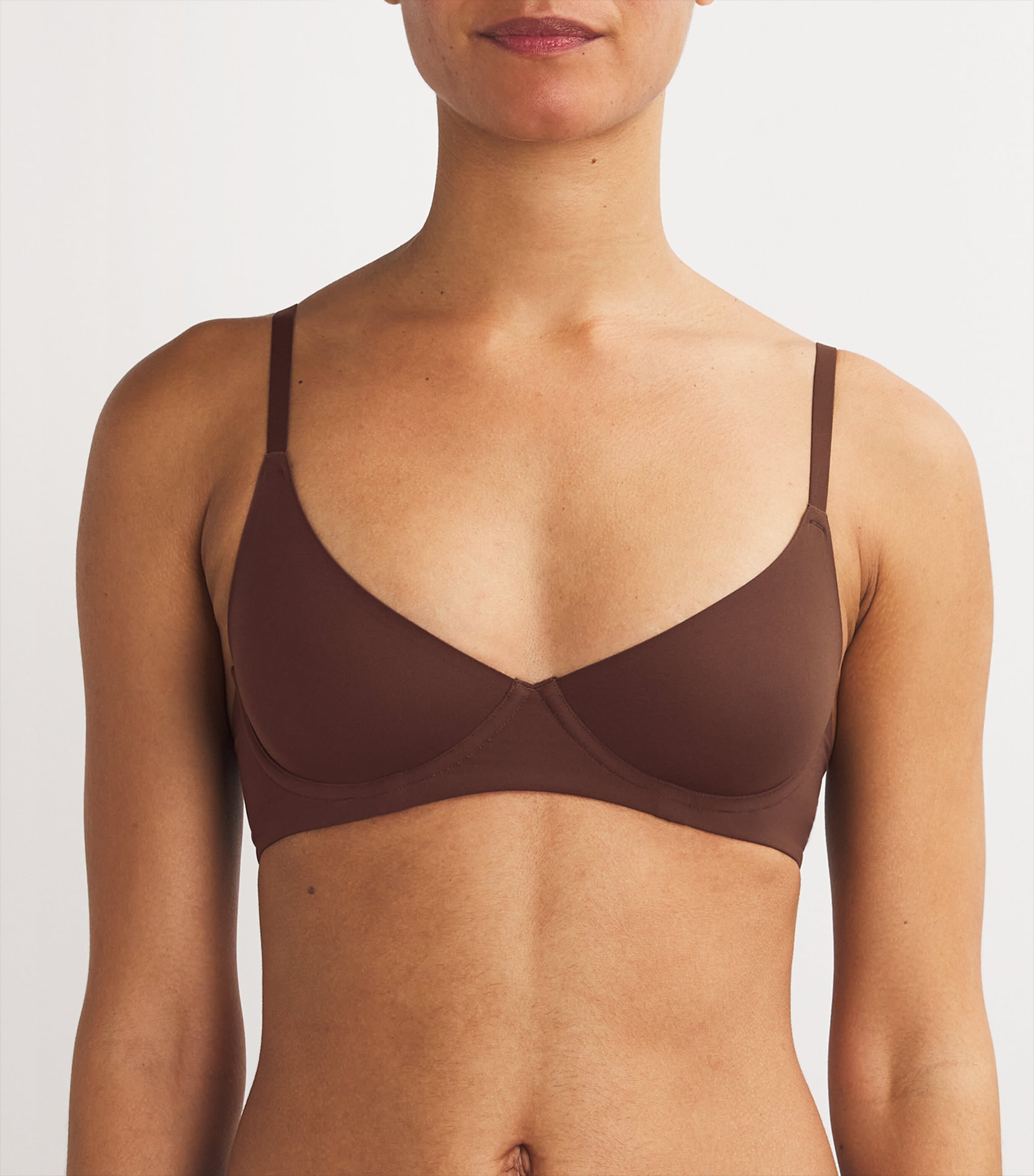 Skims Brown Fits Everybody Unlined Demi Bra