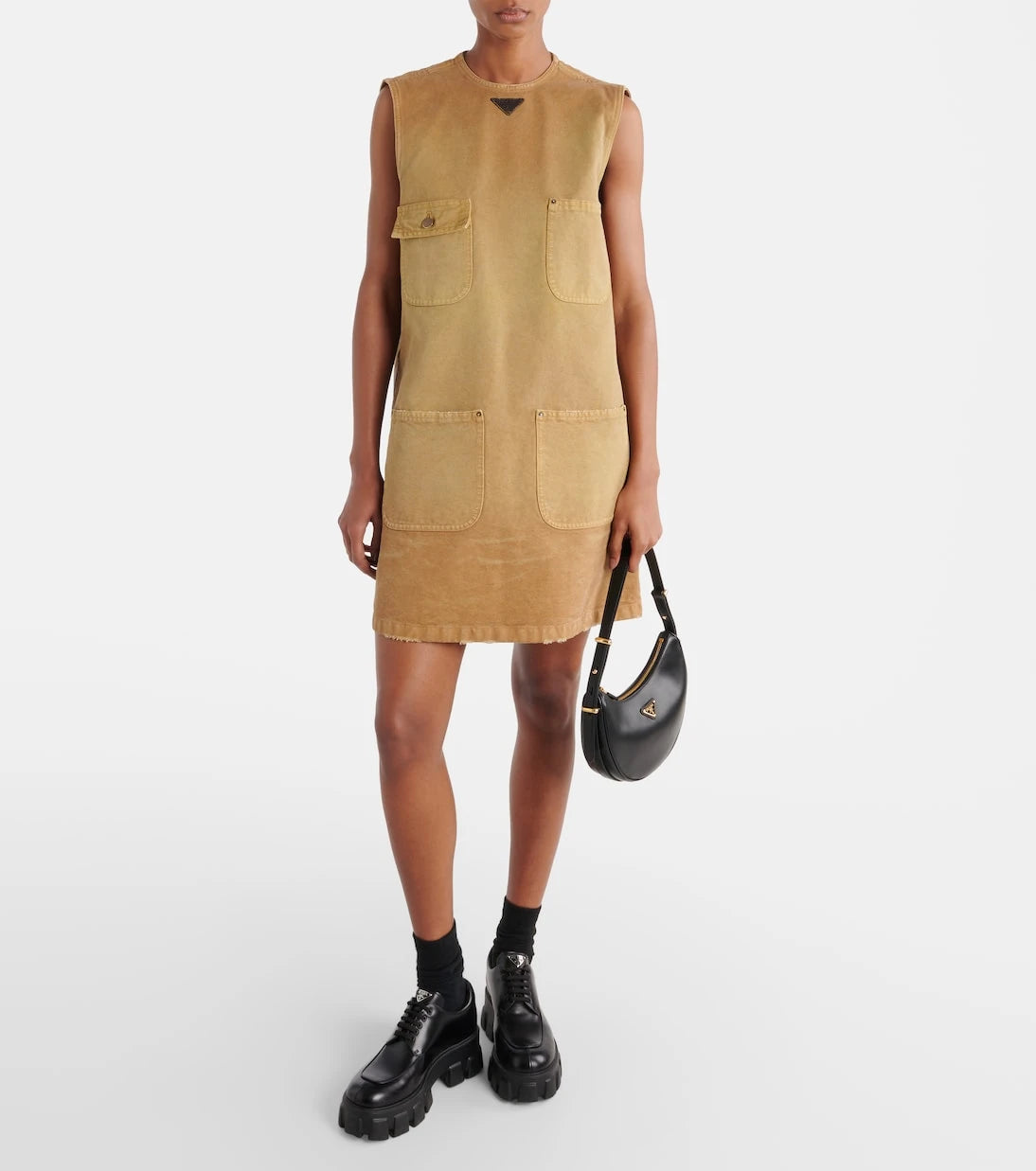 Prada - Cotton canvas shift dress