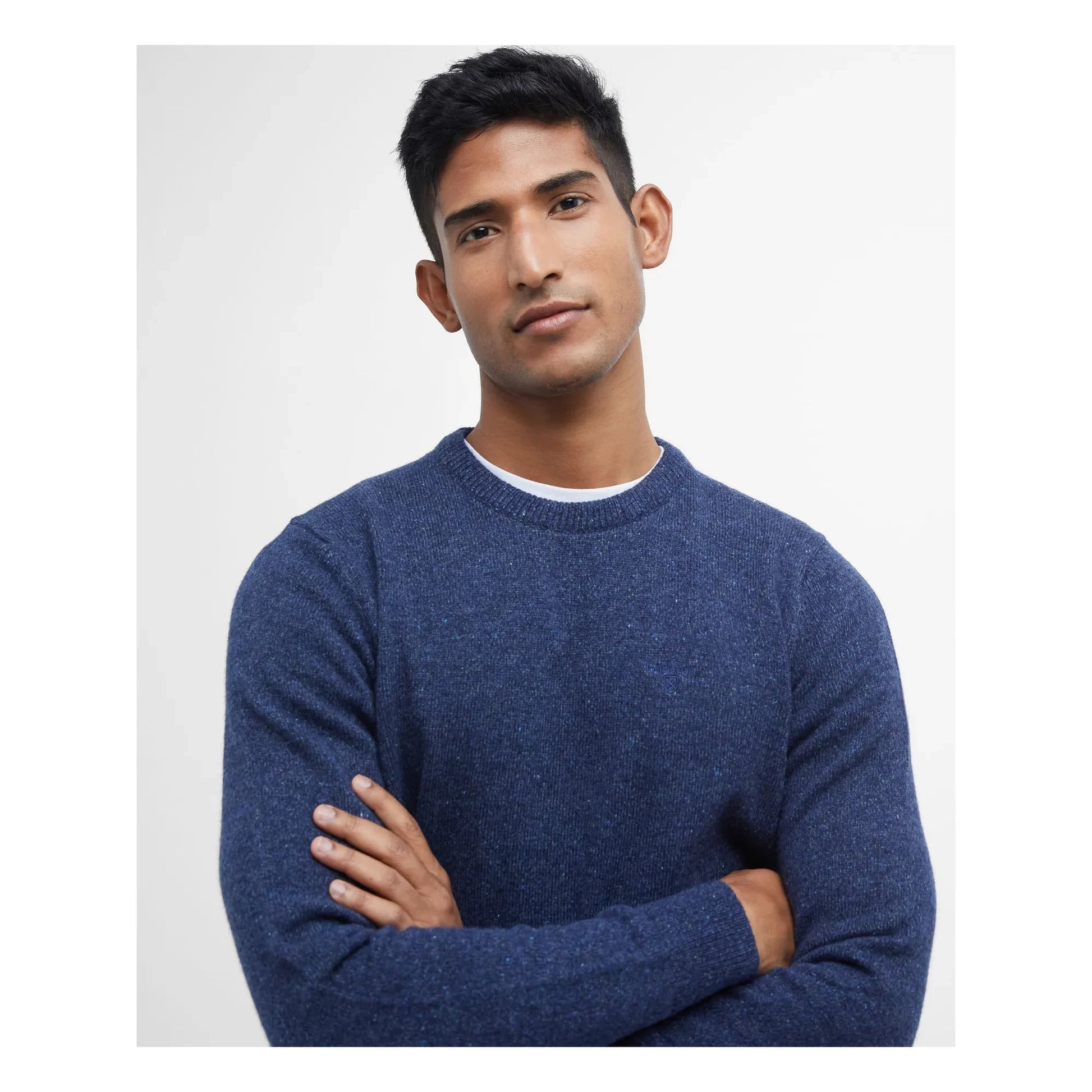 Barbour - Essential Tisbury crew-neck sweater  | Dark Blue