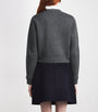 Sandro Paris Black Ruffled-Collar Cardigan