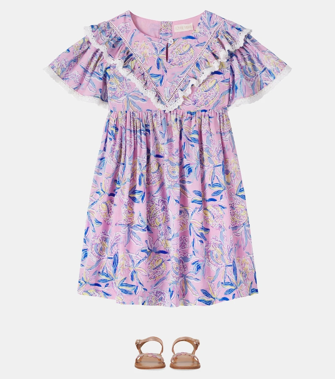 Louise Misha - Siloe ruffled printed cotton dress