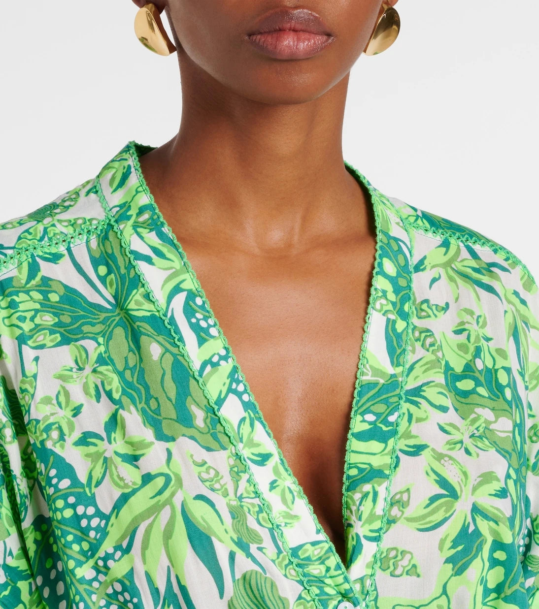 Poupette St Barth - Mya printed halterneck maxi dress