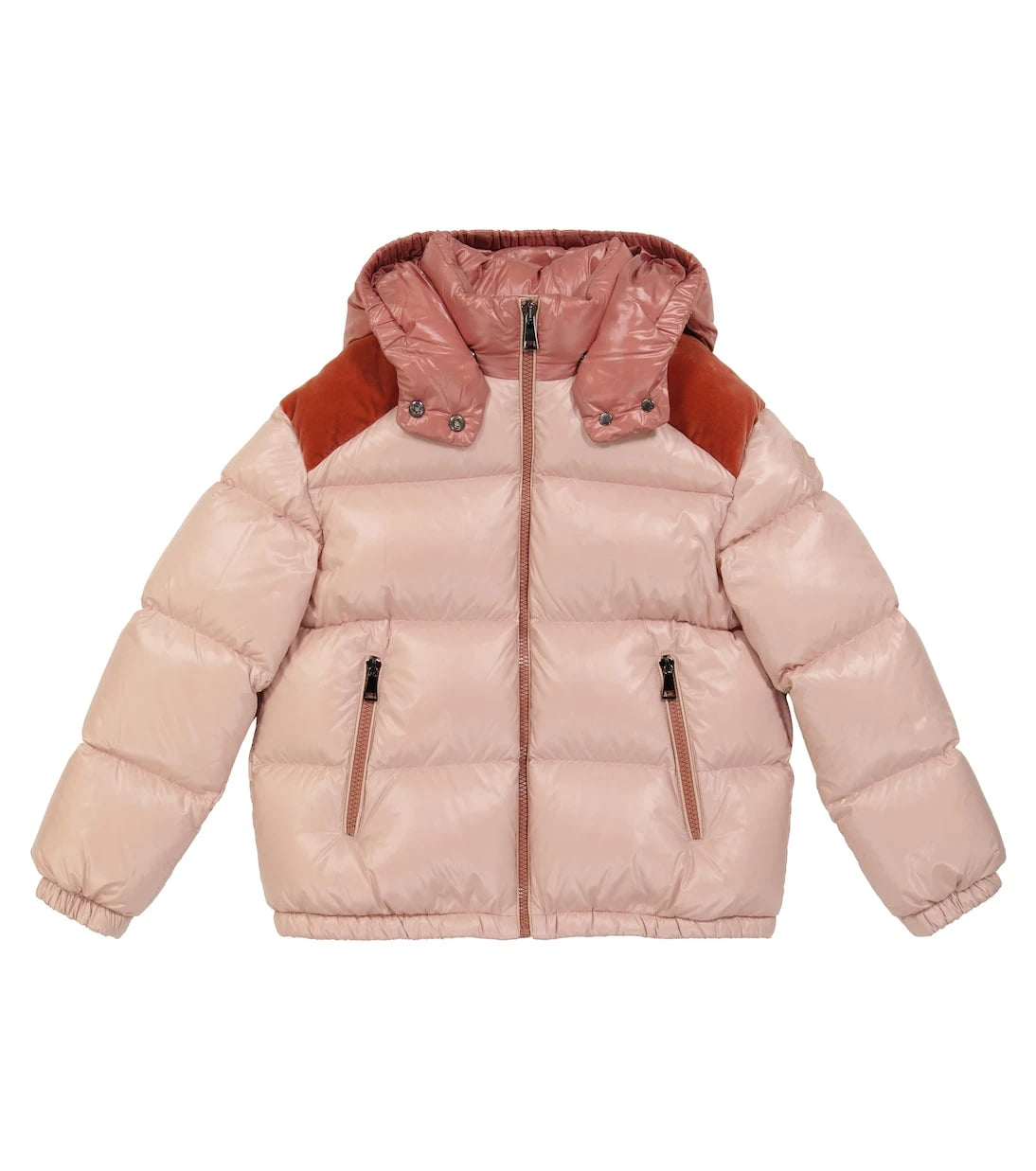 Moncler Enfant - Chouelle velvet-trimmed down jacket