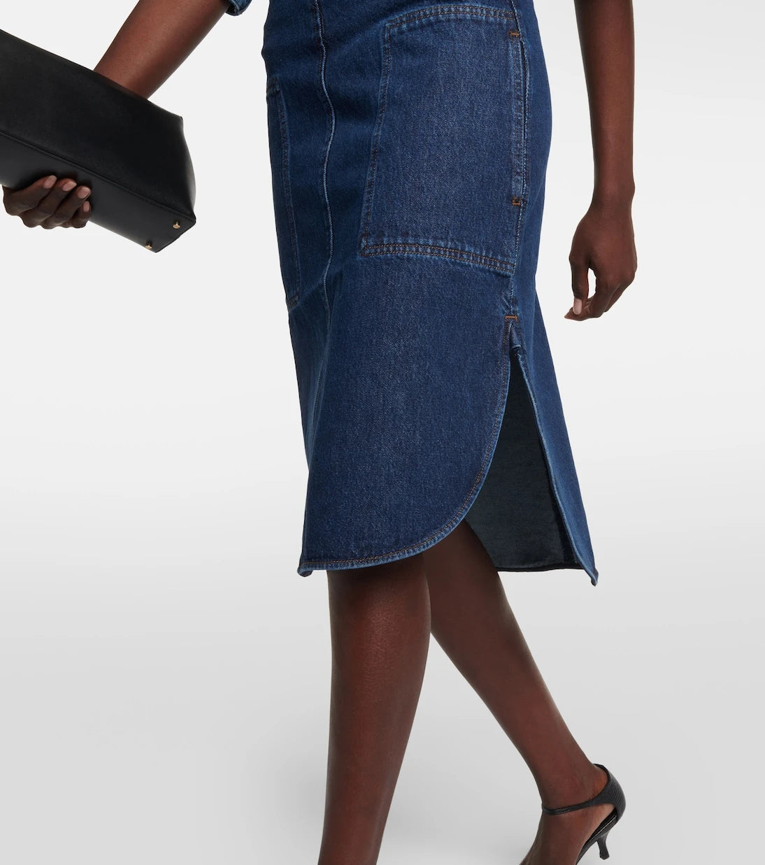 Toteme - Denim midi skirt