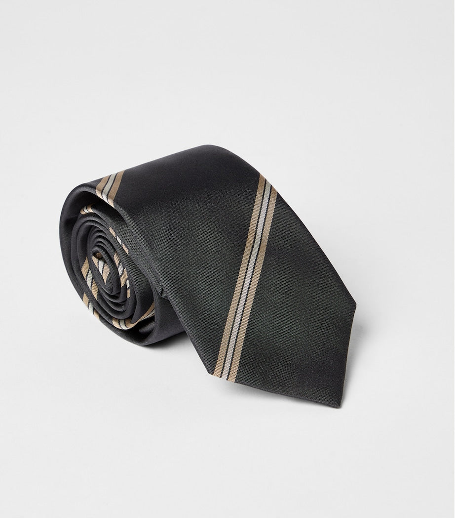 Silk Regimental Stripe Tie