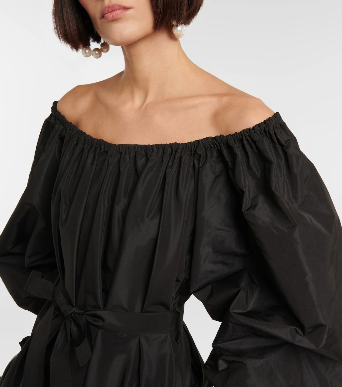 Patou - Off-shoulder faille maxi dress