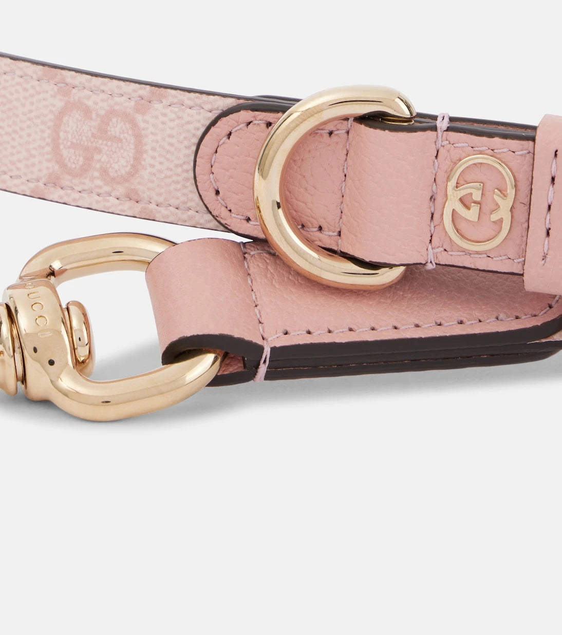 Gucci - مقود كلب GG بحواف جلدية
