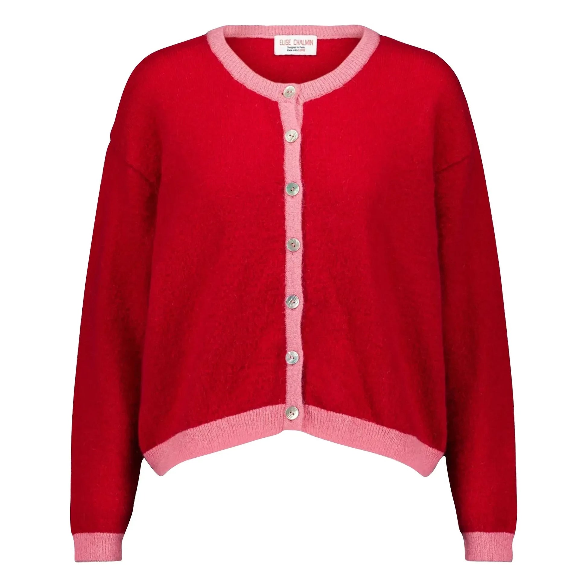 Elise Chalmin - Julia Cardigan | Pink/Red