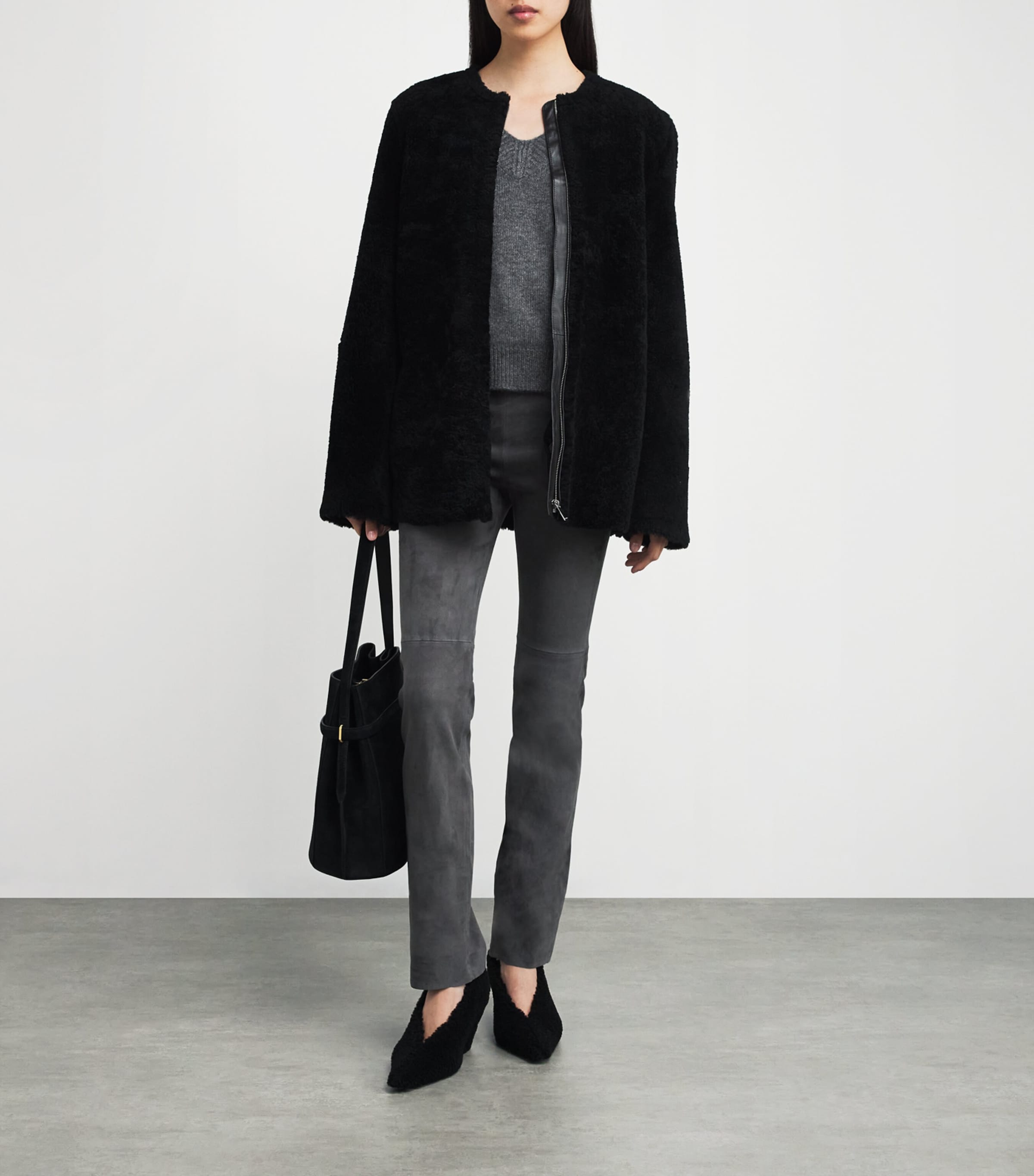 Suede Philine Straight Trousers