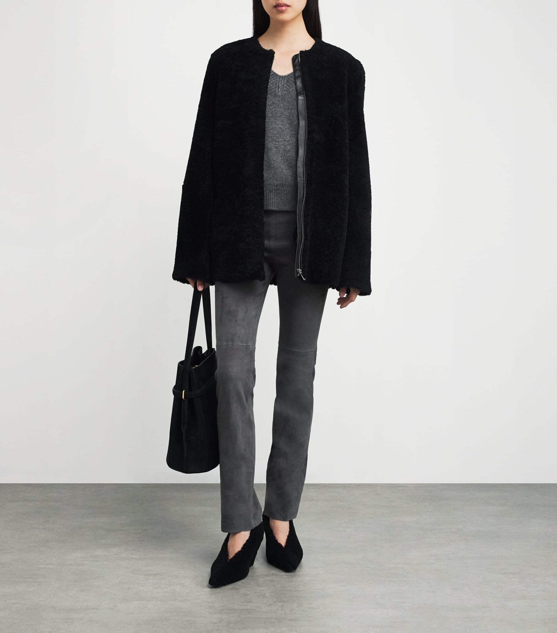 Suede Philine Straight Trousers