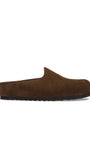 Birkenstock чехли от велур Amsterdam Wrapped Suede Leather