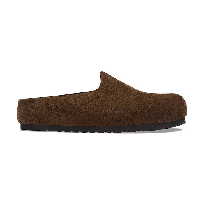 Birkenstock чехли от велур Amsterdam Wrapped Suede Leather