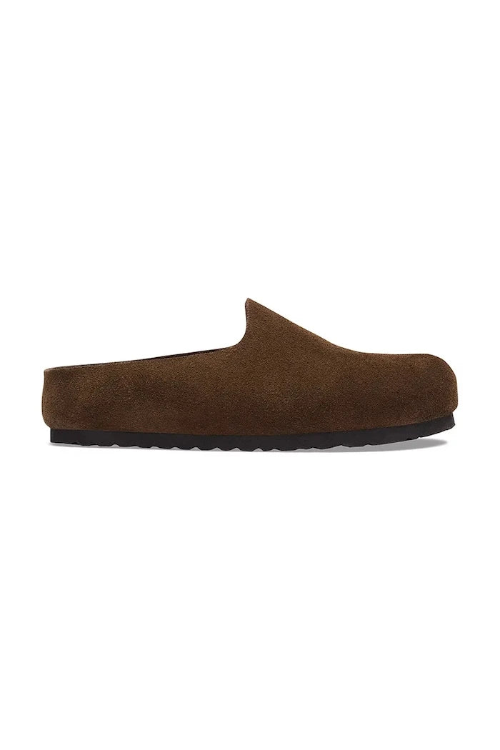 Birkenstock чехли от велур Amsterdam Wrapped Suede Leather
