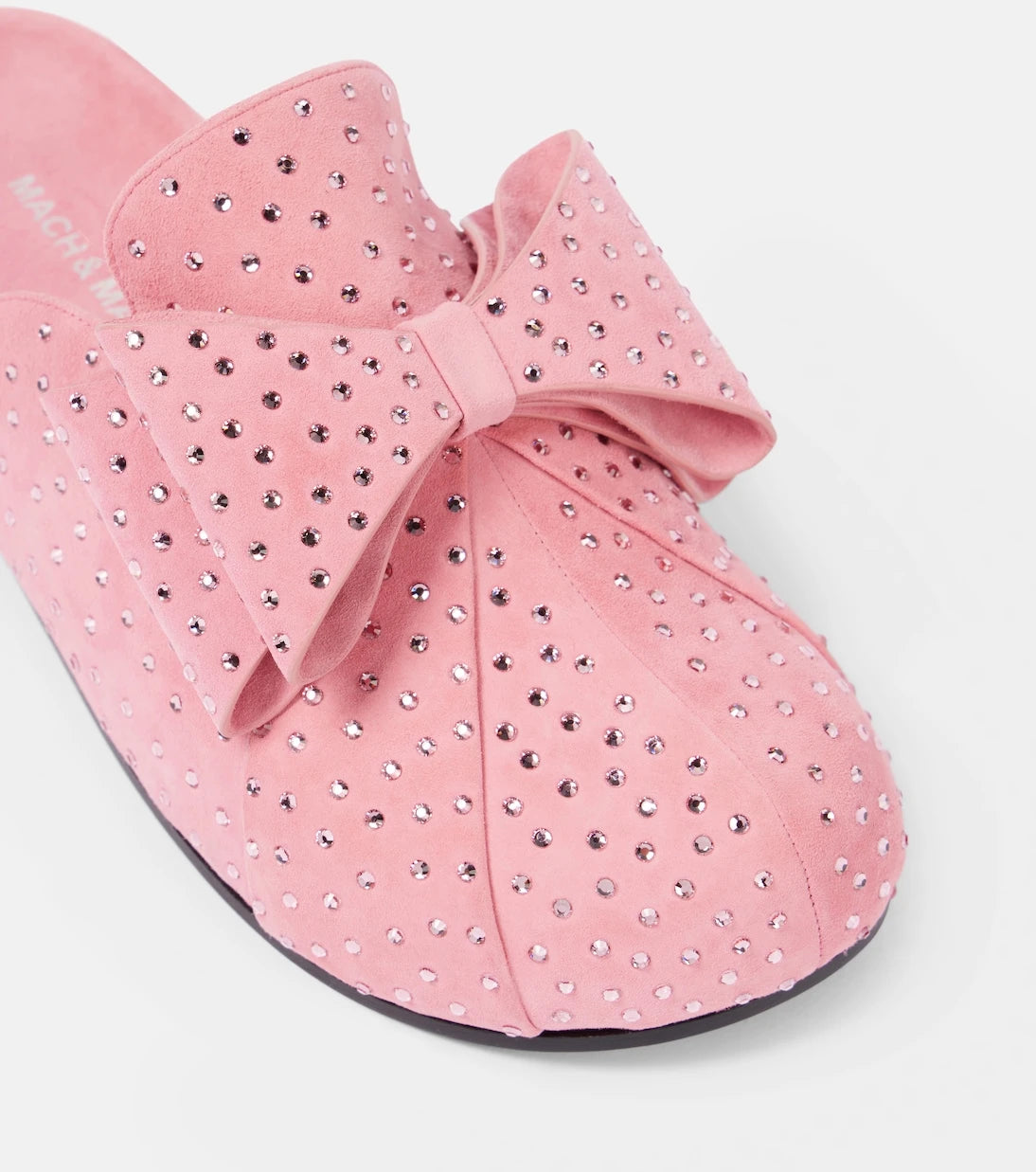 Mach & Mach - Le Cadeau embellished suede clogs