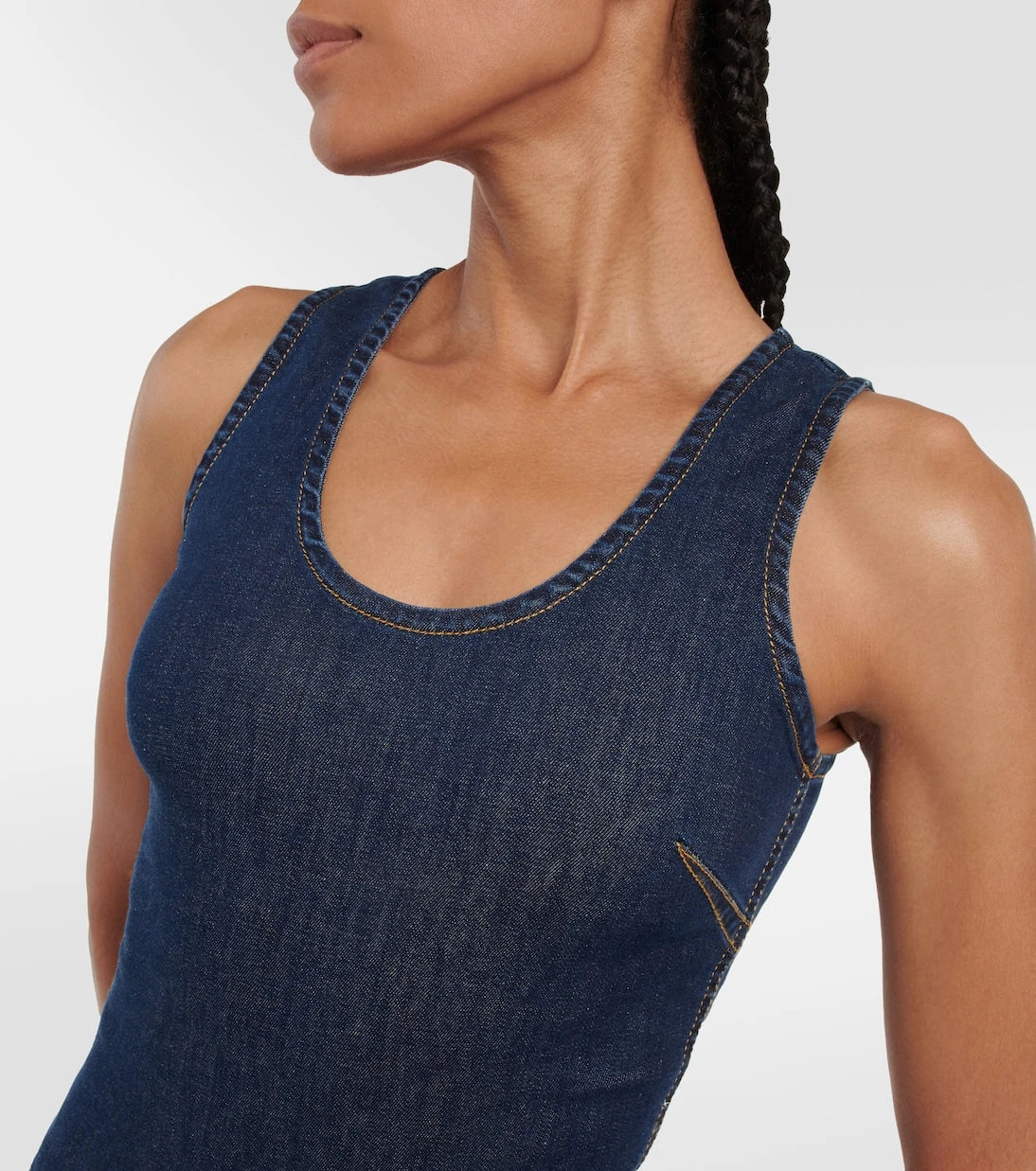 Alaïa - Cotton-blend bodysuit