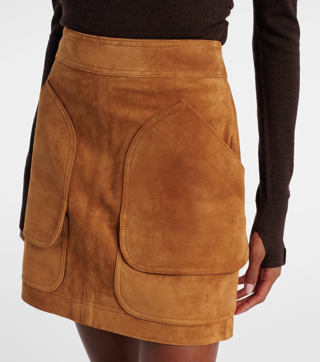 Veronica Beard - Norwood suede miniskirt