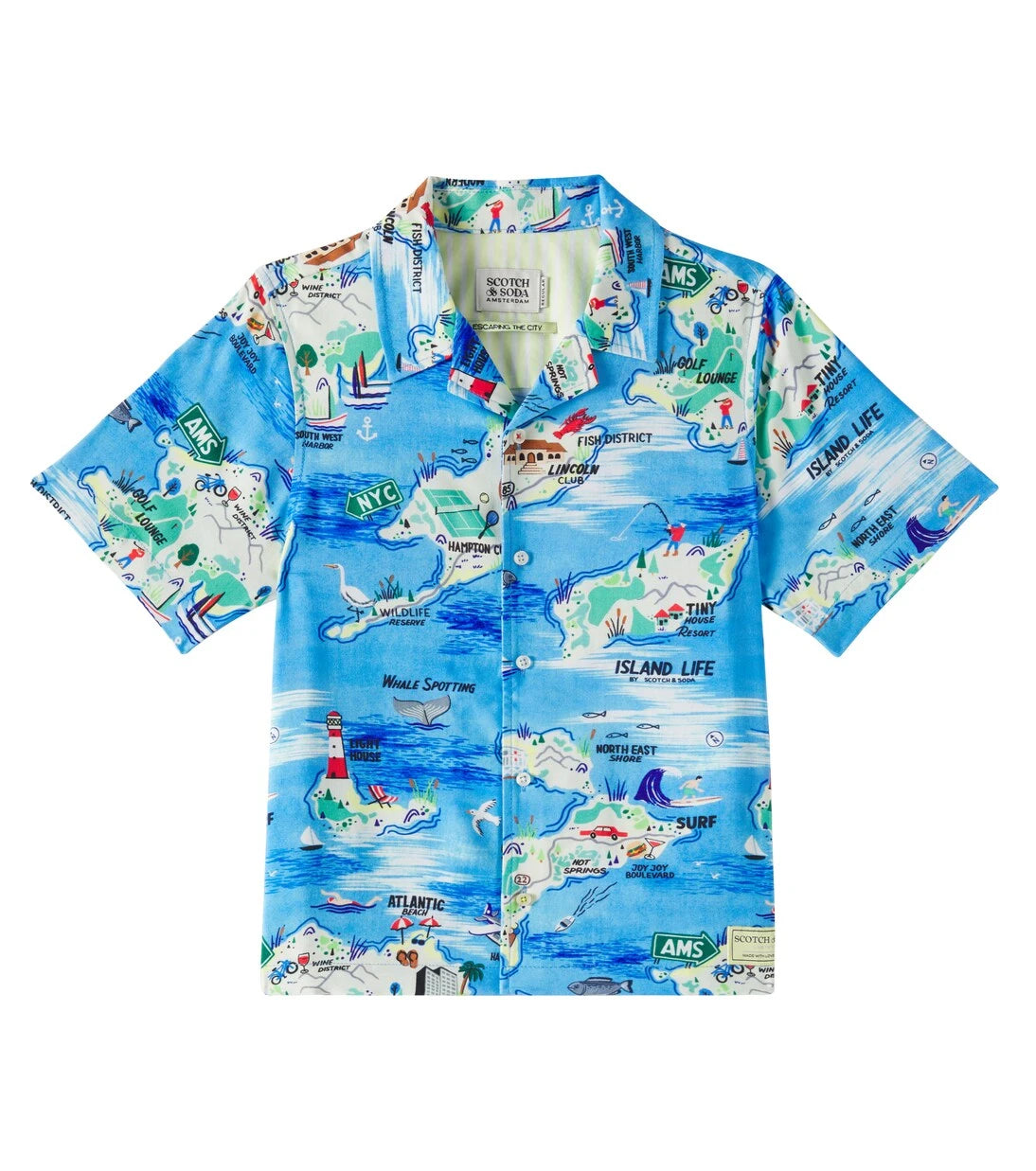 Scotch & Soda Kids - قميص جيرسي مطبوع