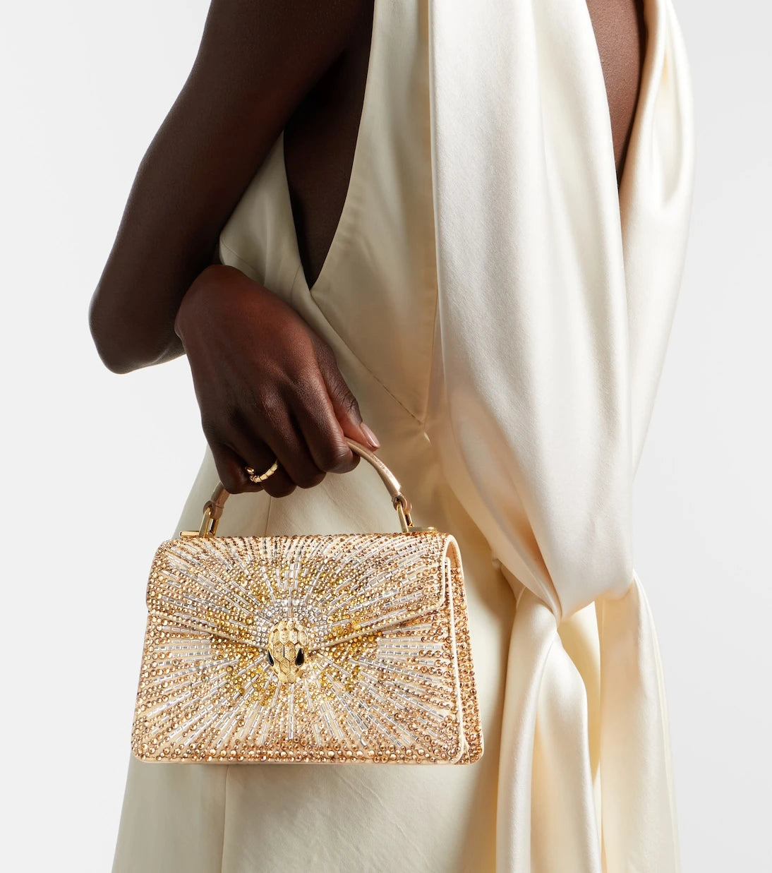 Bvlgari - حقيبة Serpenti Forever Mini صغيرة بمقبض علوي