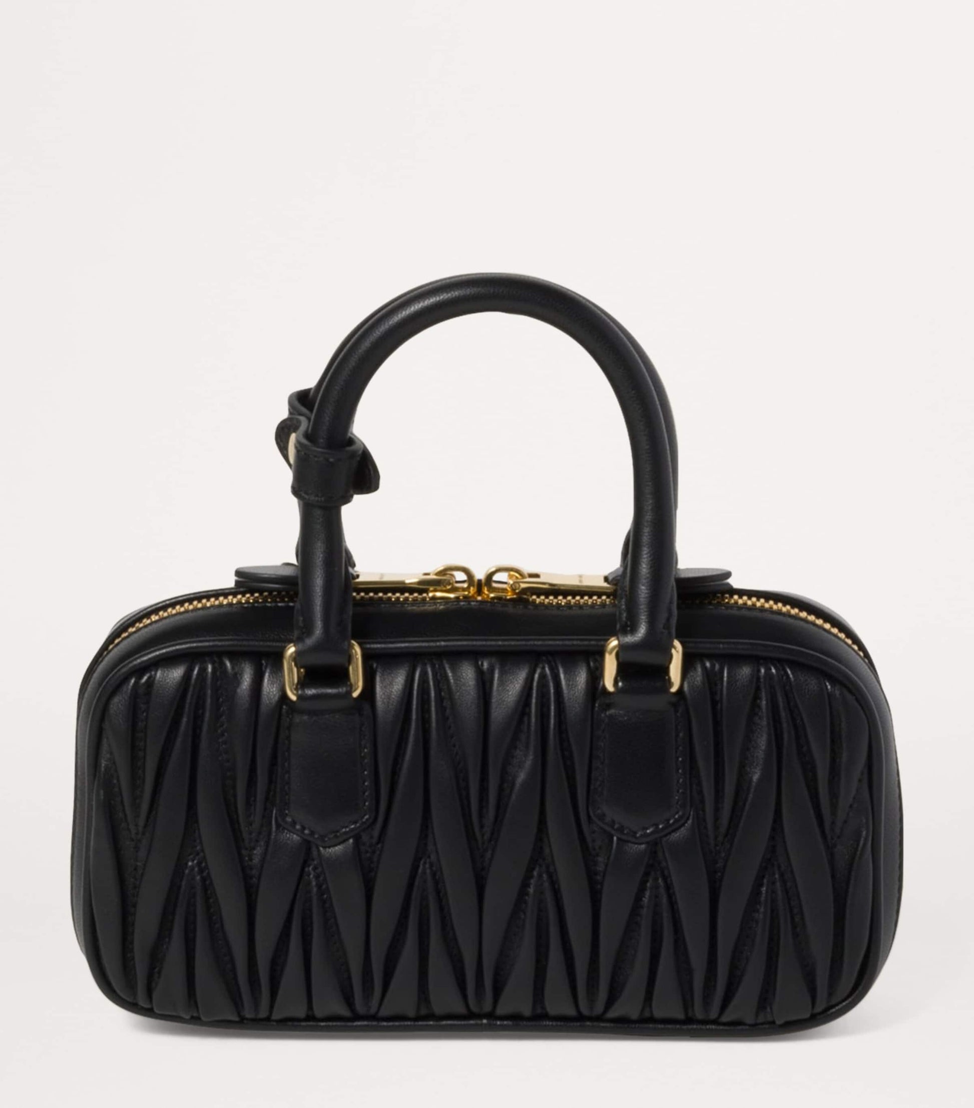Mini Matelassé Leather Arcadie Top-Handle Bag