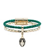 Leather Serpenti Forever Bracelet GREEN