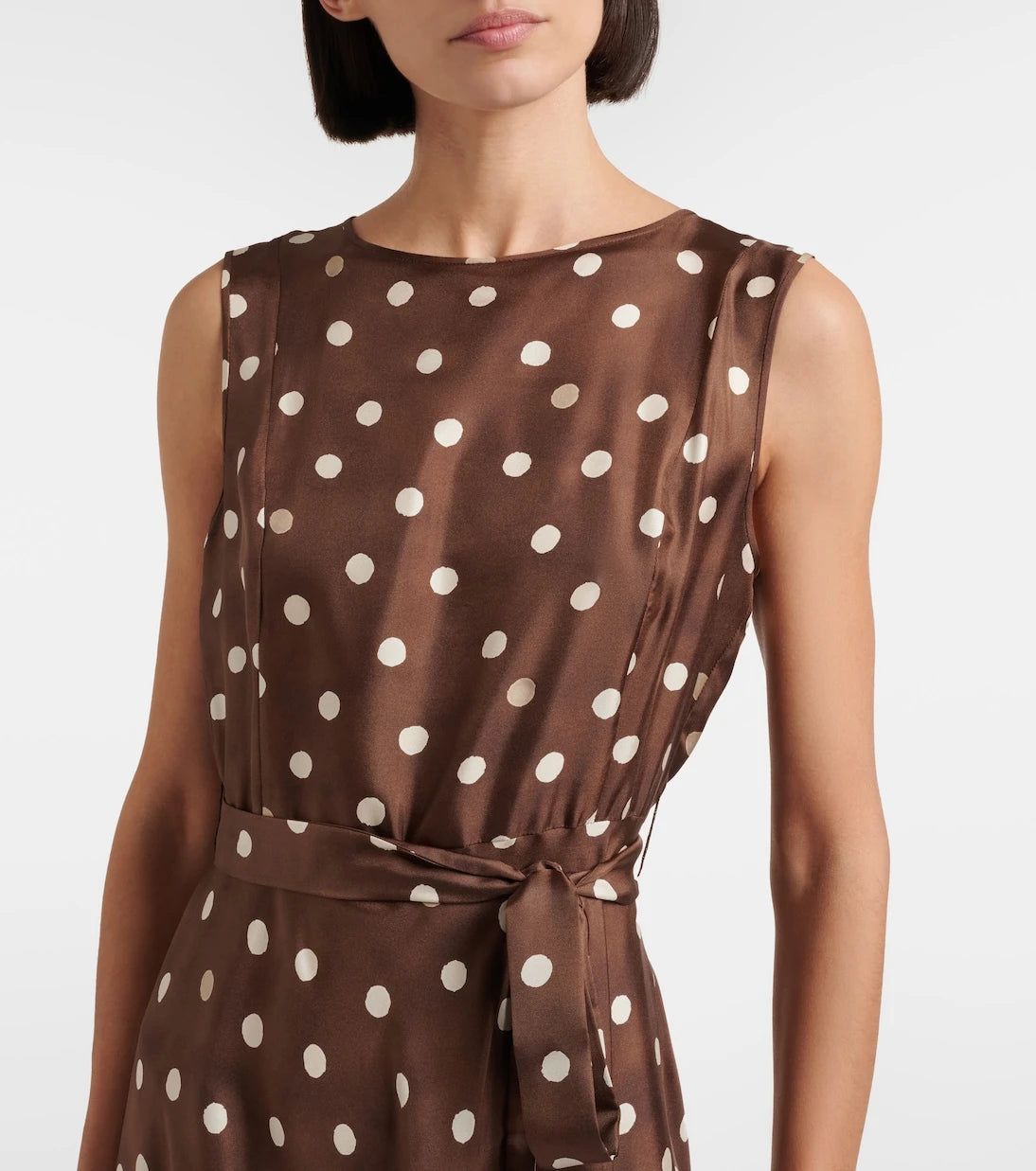 'S Max Mara - Martina polka-dot silk midi dress