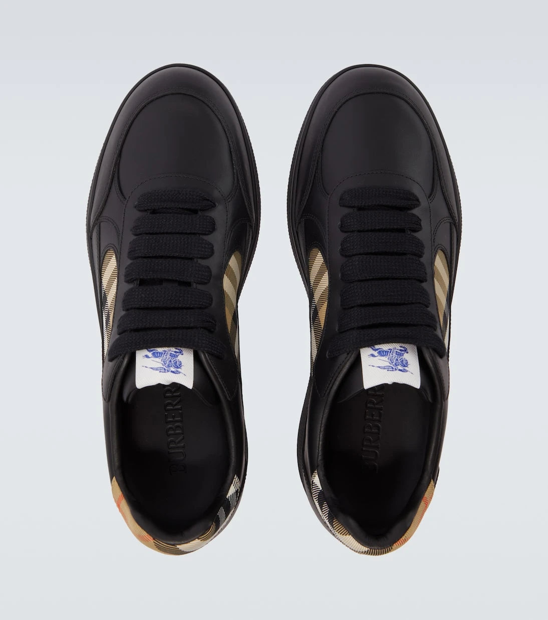 Burberry - Terrace Burberry Check leather sneakers