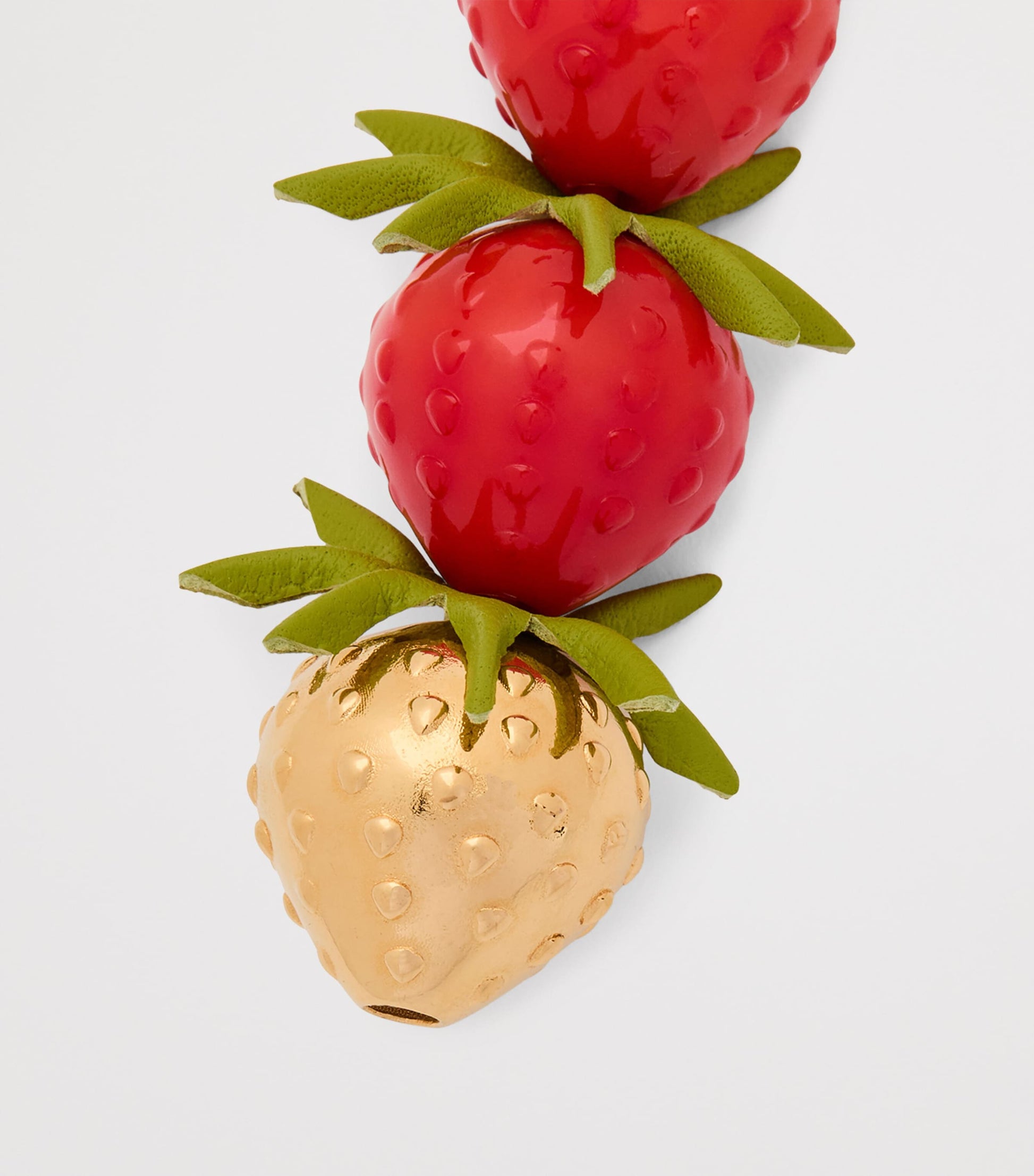 LOEWE Red Calfskin Strawberry Bag Charm