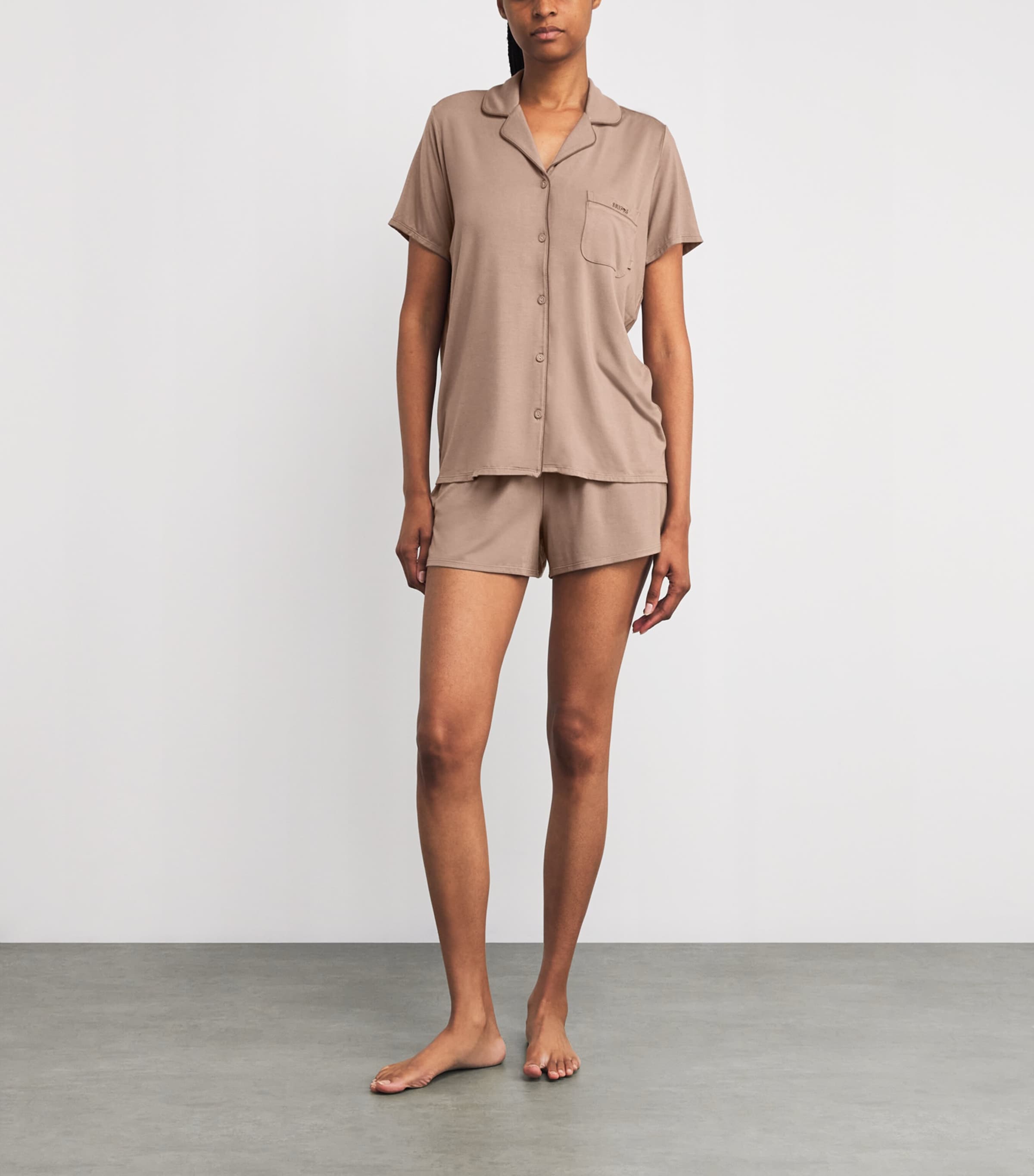 Grey Soft Lounge Short Pyjamas