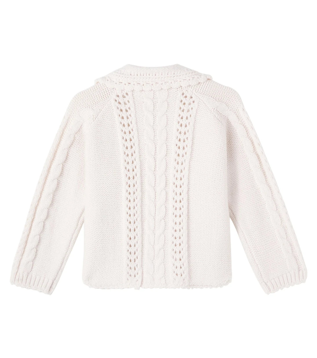 Louise Misha - Khellana cable-knit floral cardigan