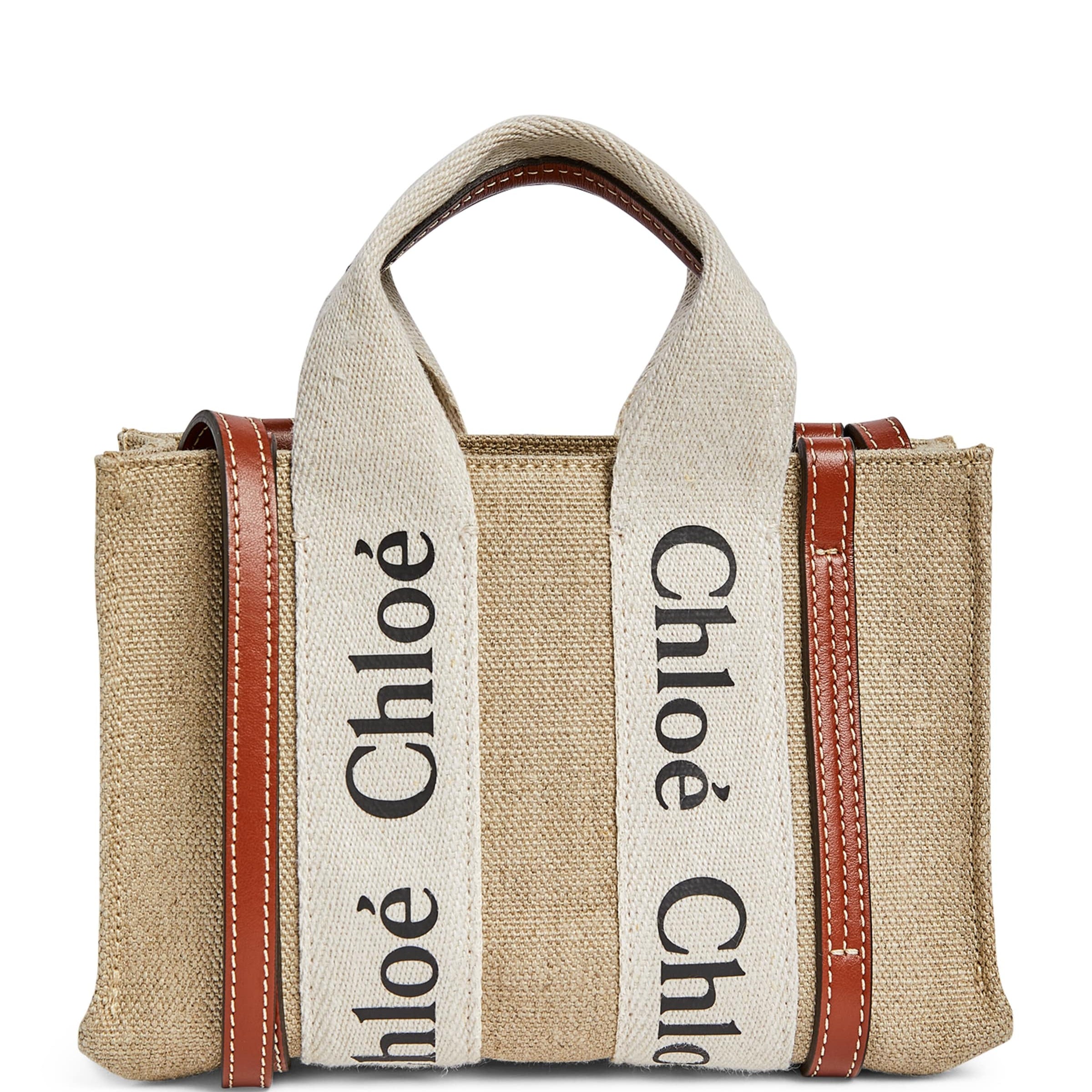 Chloé Brown Mini Woody Tote Bag
