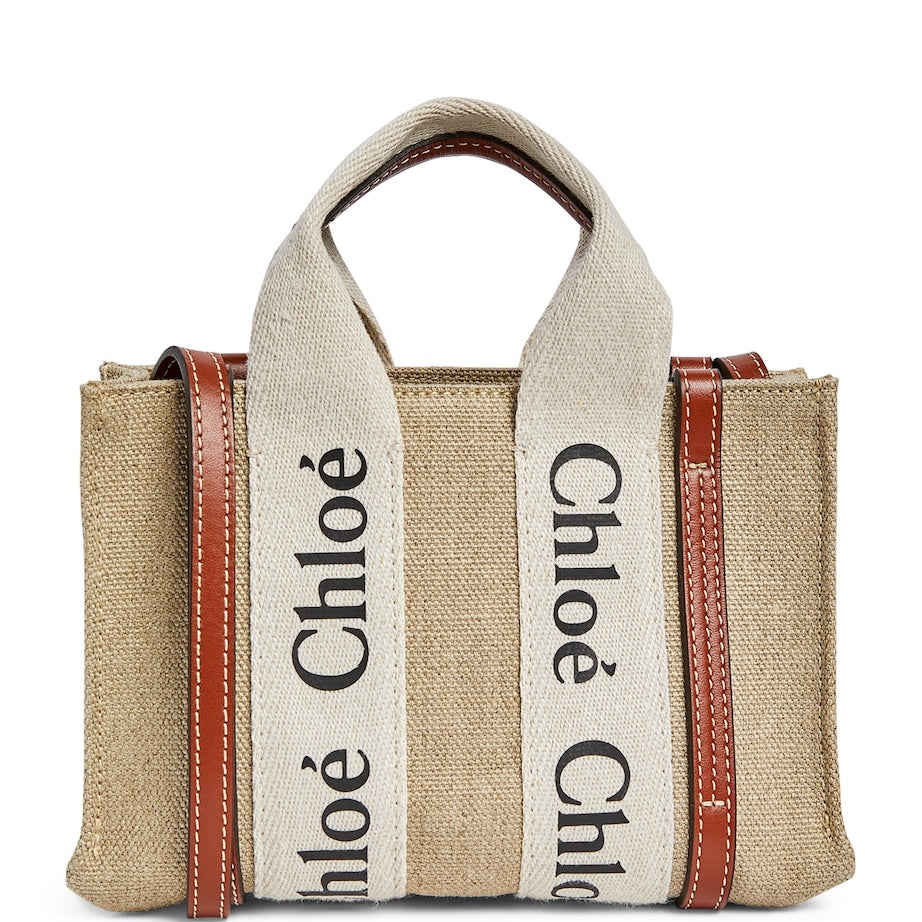 Brown Mini Woody Tote Bag