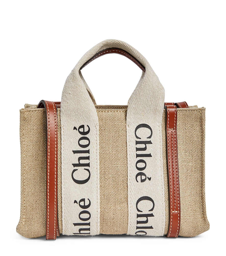 Brown Mini Woody Tote Bag