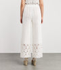Crochet Wide-Leg Trousers WHITE