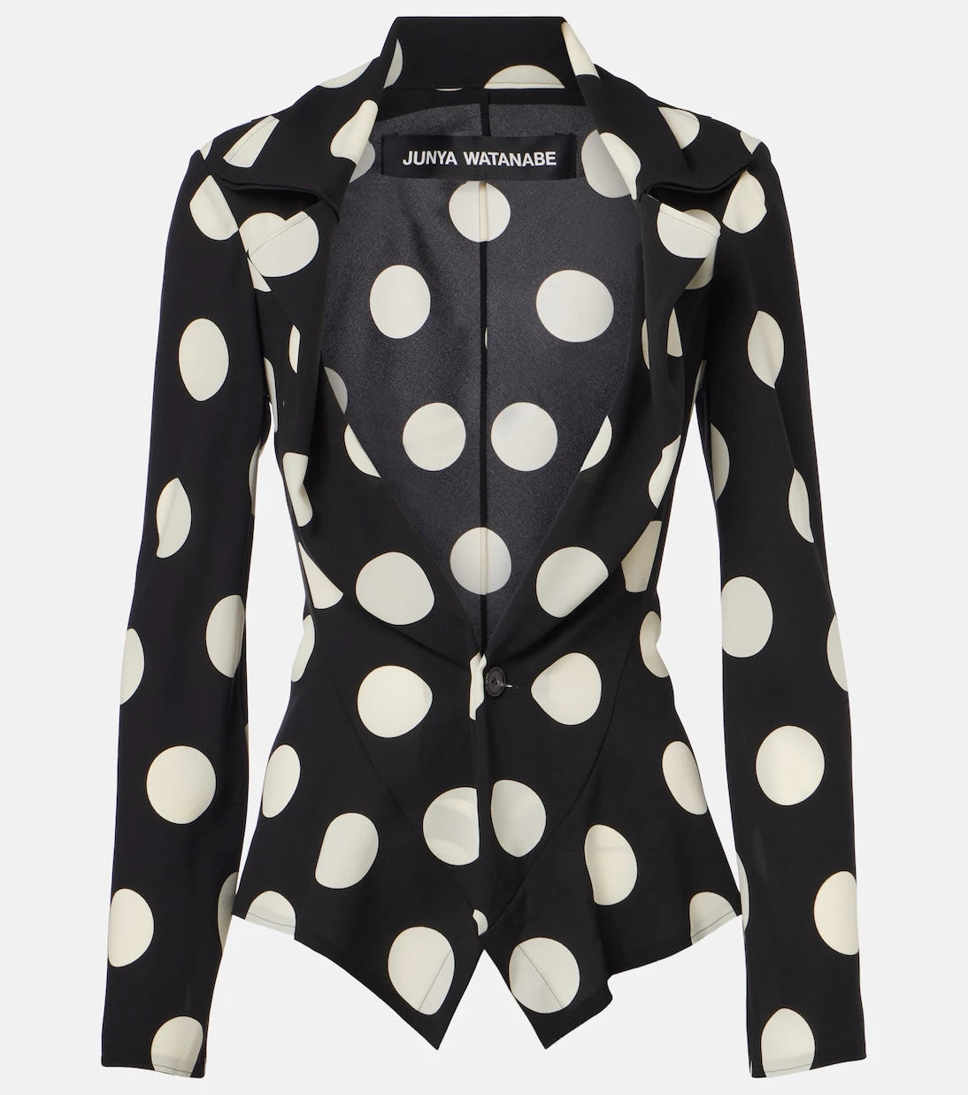 Junya Watanabe - Polka-dot georgette blazer