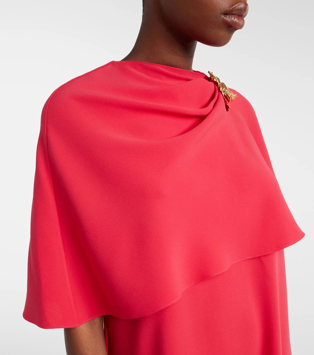 Oscar de la Renta - Embellished silk-blend georgette gown