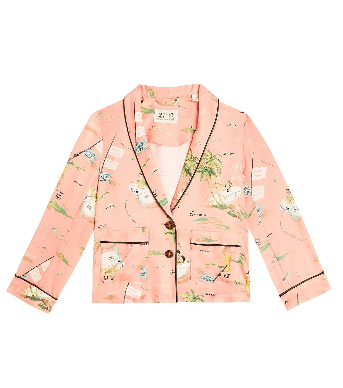 Scotch & Soda Çocuk - Desenli blazer ceket