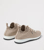 Jimmy Choo Beige Veles Knitted Sneakers