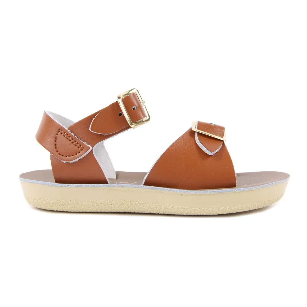 Salt-Water - Surfer Double Buckled Leather Waterproof Sandals | Camel