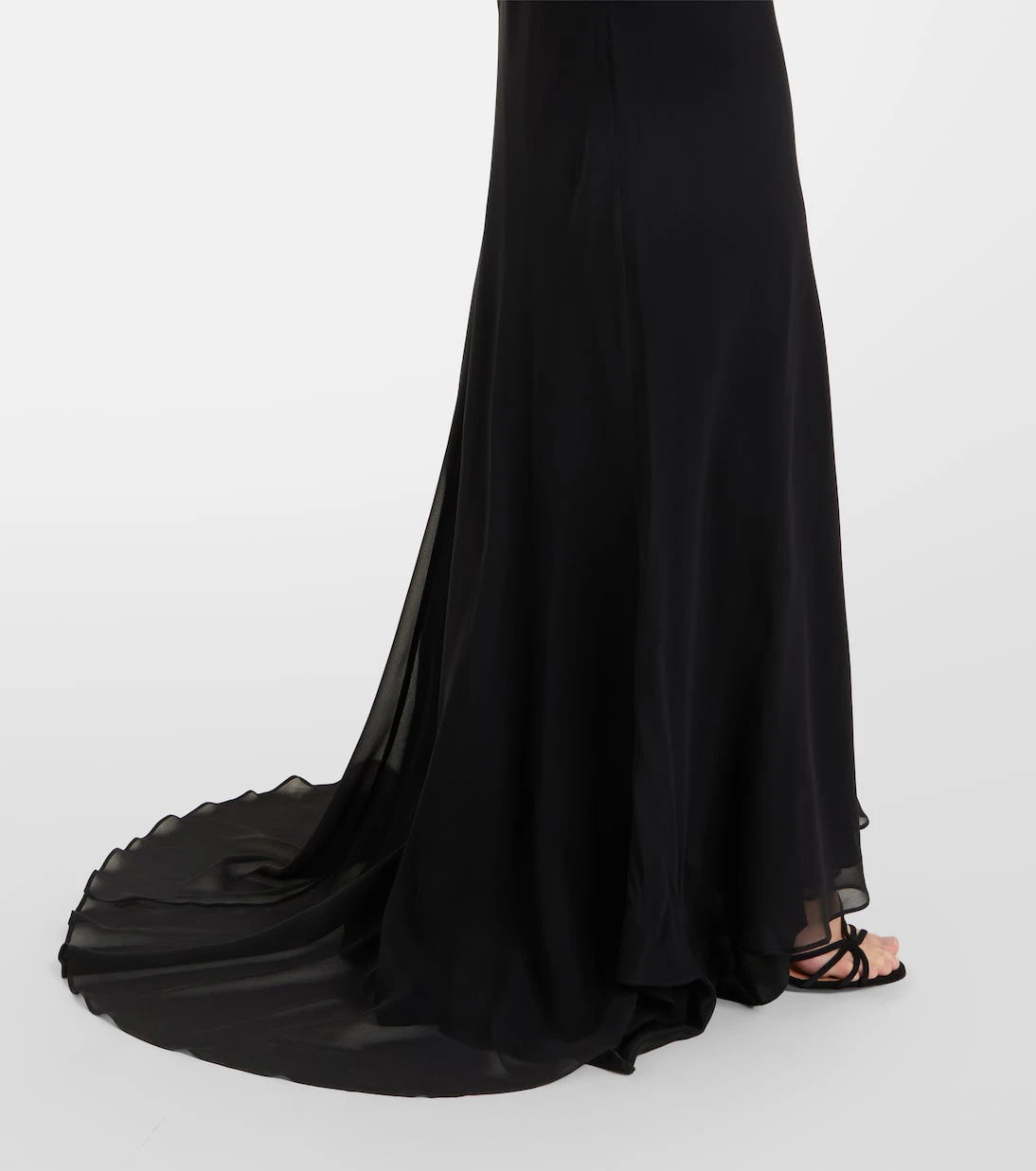 Sportmax - Pinne silk-trimmed maxi dress